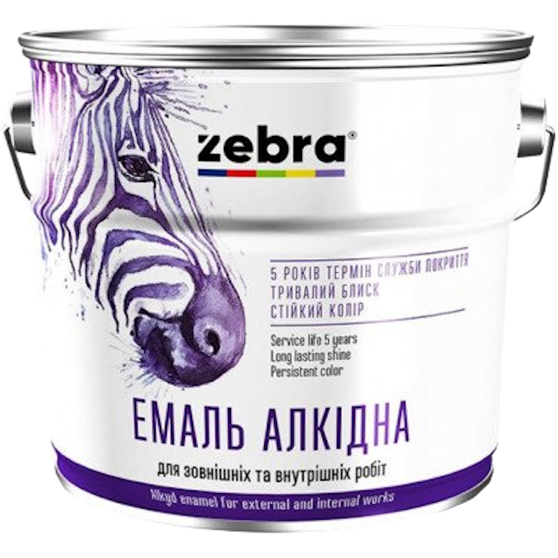 Емаль алкідна ZEBRA ПФ-116, глянець світло-зелений, 2,8кг